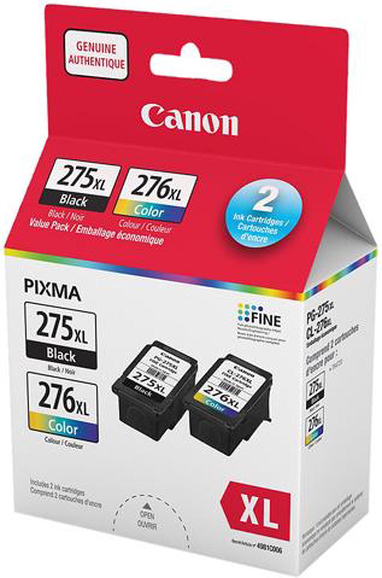 Canon PG-275XL CL-276XL Original Black and Color Ink Cartridge
