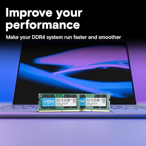 Crucial Laptop 16GB Kit (8GBx2) DDR4-3200 SODIMM