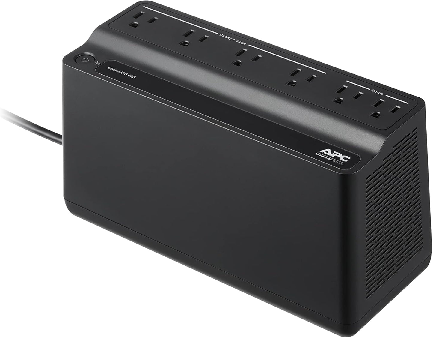 APC BE425M Back-UPS 6-Outlet Surge Protector and Battery Backup (120V)