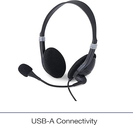 Stereo Headset with Microphone and In-Line Remote