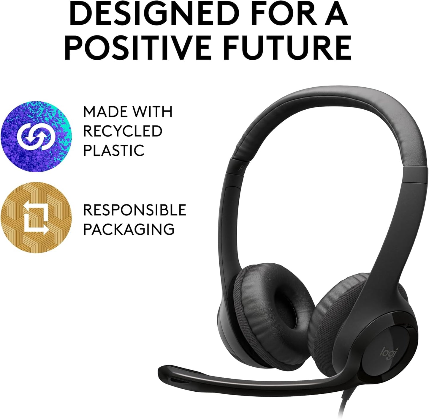 Logitech USB Headset H390 (Black)
