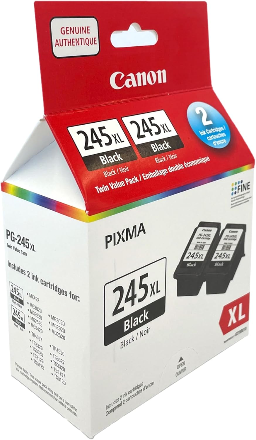 Canon PG-245XL Black Twin Ink Value Pack