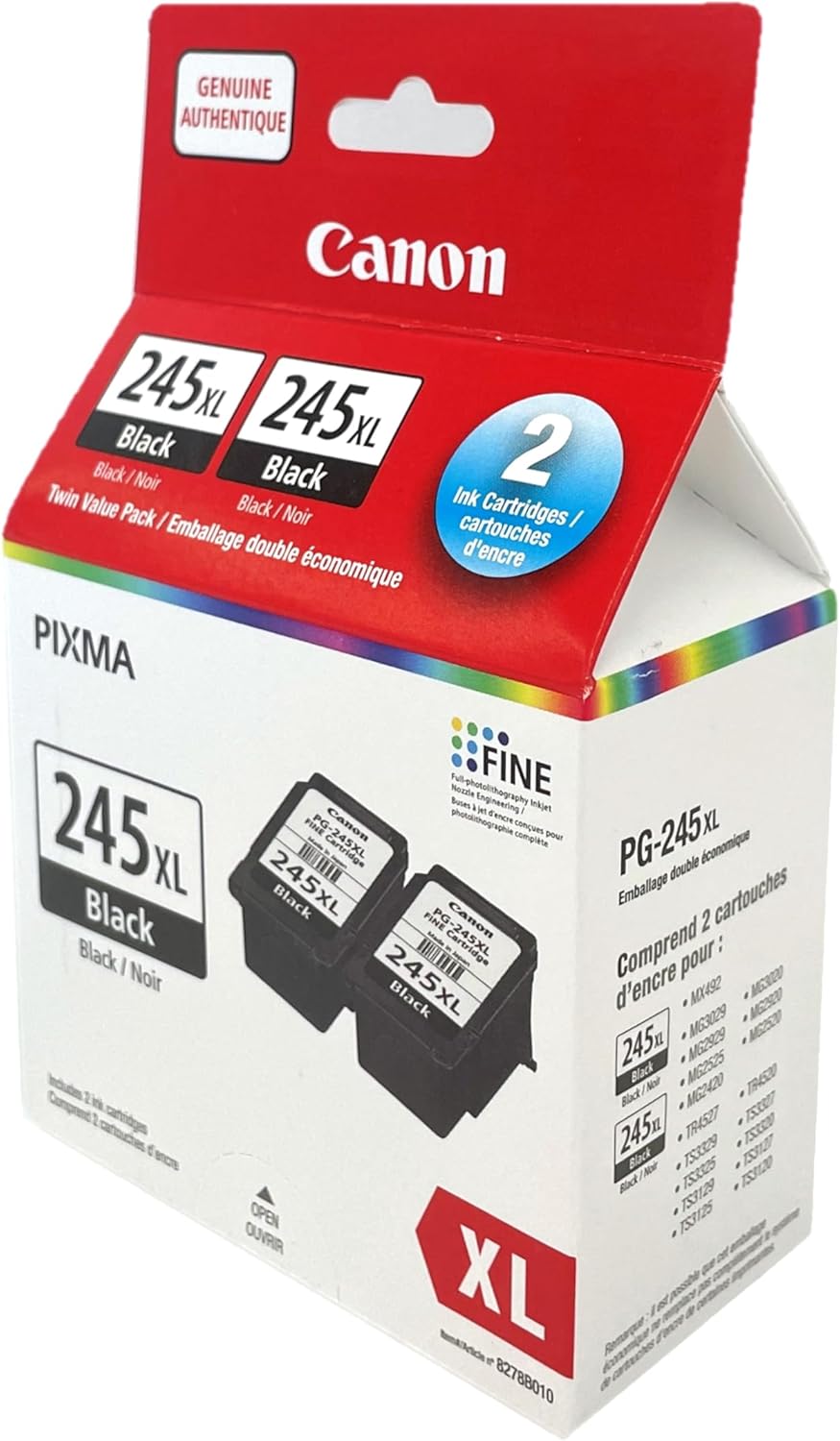 Canon PG-245XL Black Twin Ink Value Pack