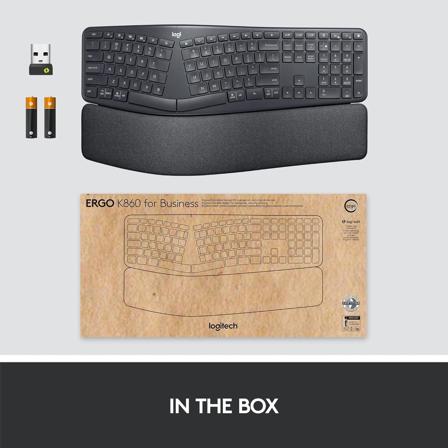 Logitech ERGO K860 Wireless Ergonomic Keyboard