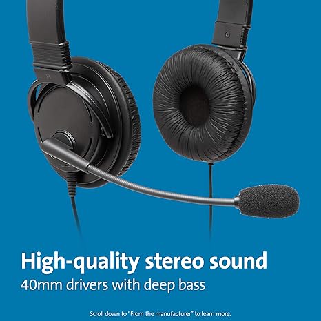 Kensington USB-A Headset with Microphone K97601WW