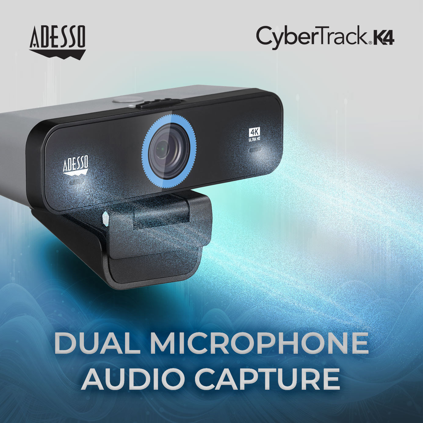 Adesso CyberTrack K4 Ultra HD Fixed Focus Webcam