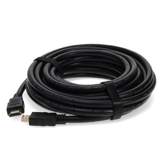 25ft HDMI 1.3 Male to HDMI 1.3 Male Black Cable for Resolution Up to 2560x1600