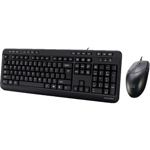 Adesso Antimicrobial Multimedia Desktop Keyboard & Mouse Combo - French
