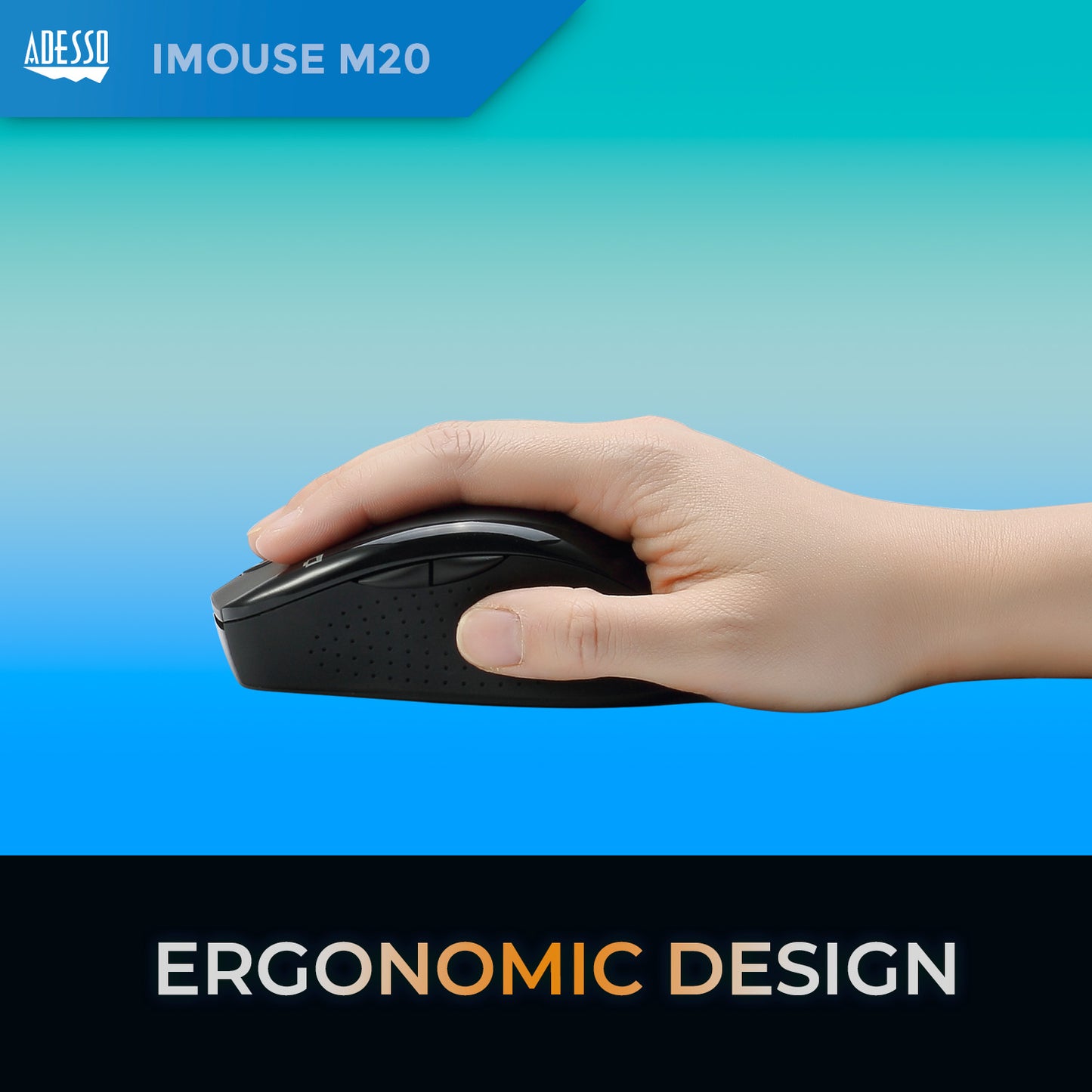 Wireless Ergonomic Optical Mouse