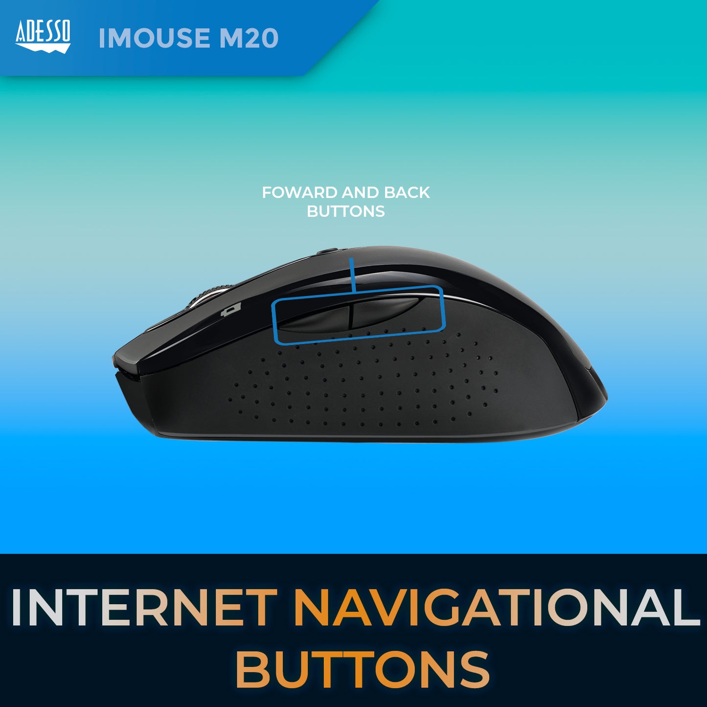 Wireless Ergonomic Optical Mouse