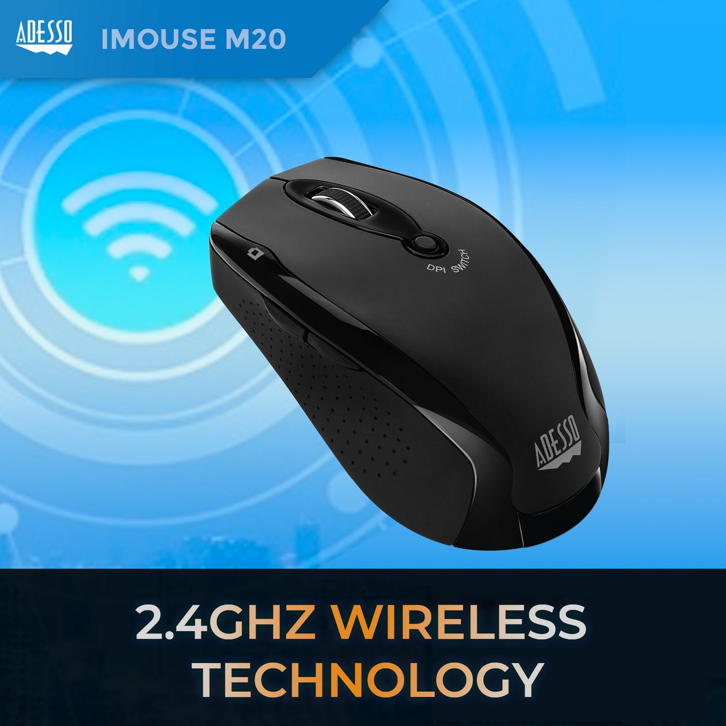 Wireless Ergonomic Optical Mouse
