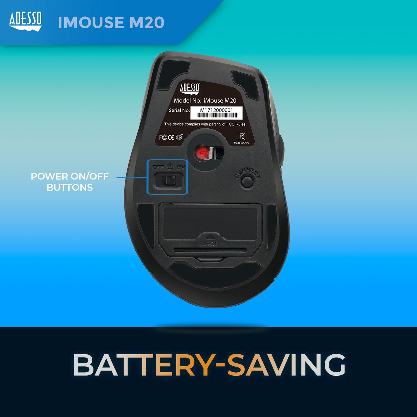Wireless Ergonomic Optical Mouse