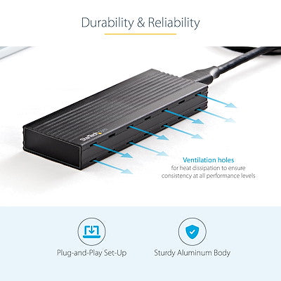 USB-C 10Gbps to M.2 NVMe or M.2 SATA ssd Enclosure
