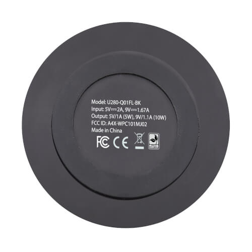10W Qi Certified Wireless Charging Pad for iPhone/Android