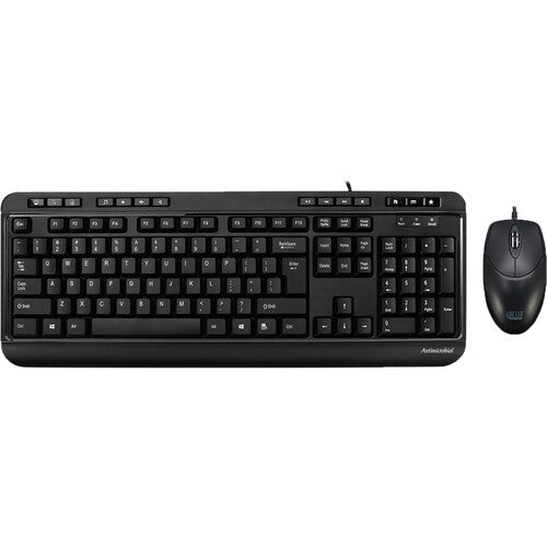 Adesso Antimicrobial Multimedia Desktop Keyboard & Mouse Combo - French