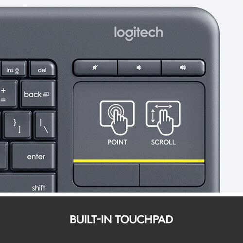 Logitech K400 Plus Wireless Touch Keyboard 920-007119