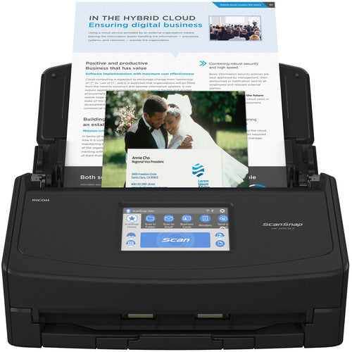 ScanSnap iX1600 Wireless or USB scanner for Mac or PC