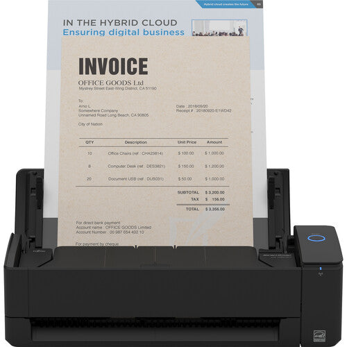 ScanSnap iX1300 Compact Wi-Fi Scanner for PC and Mac (Black)