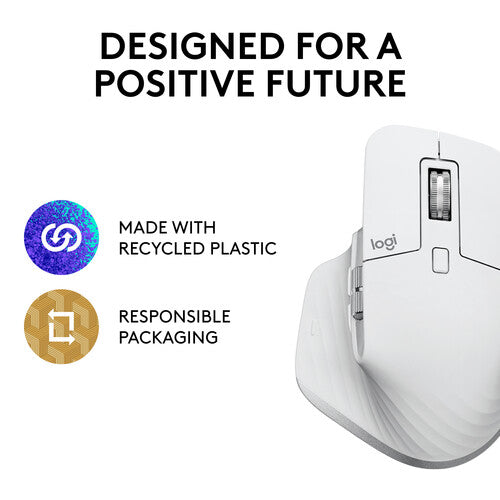 Logitech MX Master 3S Wireless Mouse (Pale Gray)