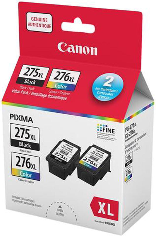 Canon PG-275XL CL-276XL Original Black and Color Ink Cartridge