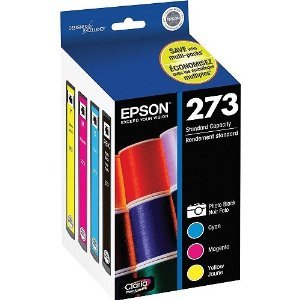 Epson 273, Color Ink Cartridges, C/M/Y and Photo Black 4-Pack