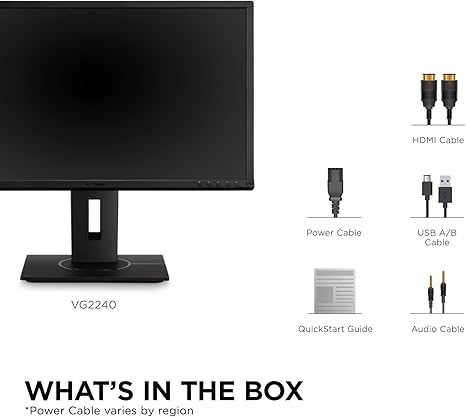 ViewSonic VG2240 22” Full HD Ergonomic Business Monitor