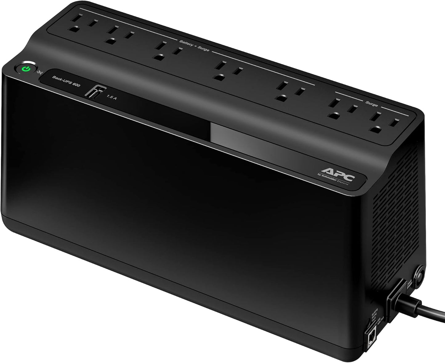 APC Back-UPS 600VA UPS Battery Backup (BE600M1)