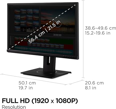 ViewSonic VG2240 22” Full HD Ergonomic Business Monitor