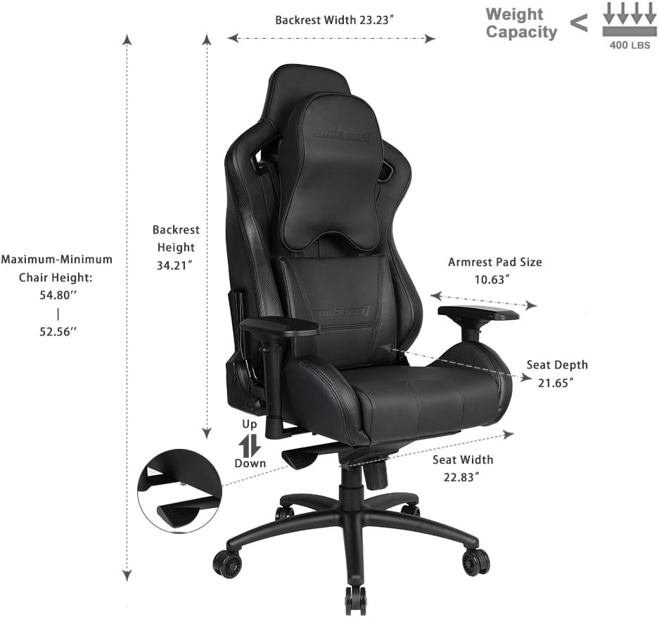 Anda Seat Dark Knight Premium Ergonomic Gaming Style Office Chair