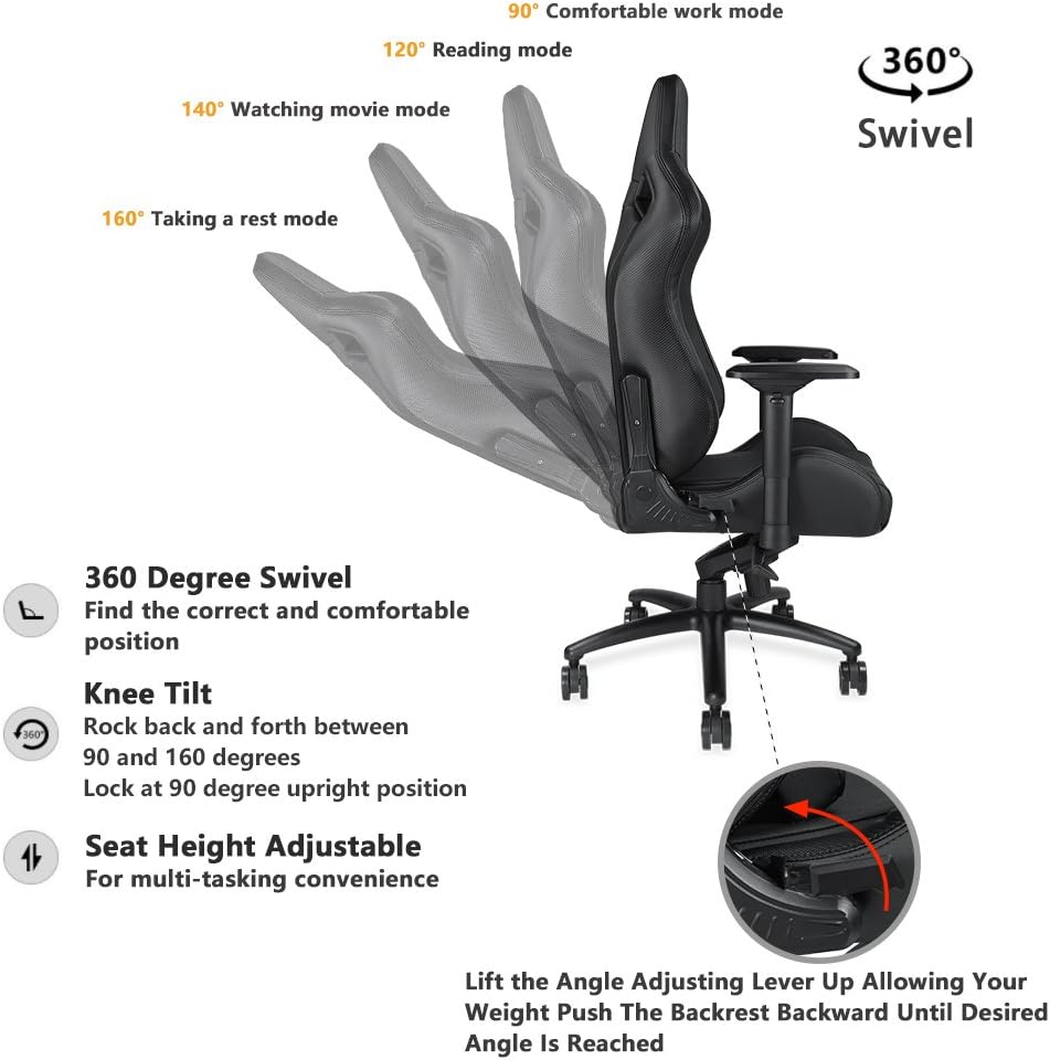 Anda Seat Dark Knight Premium Ergonomic Gaming Style Office Chair