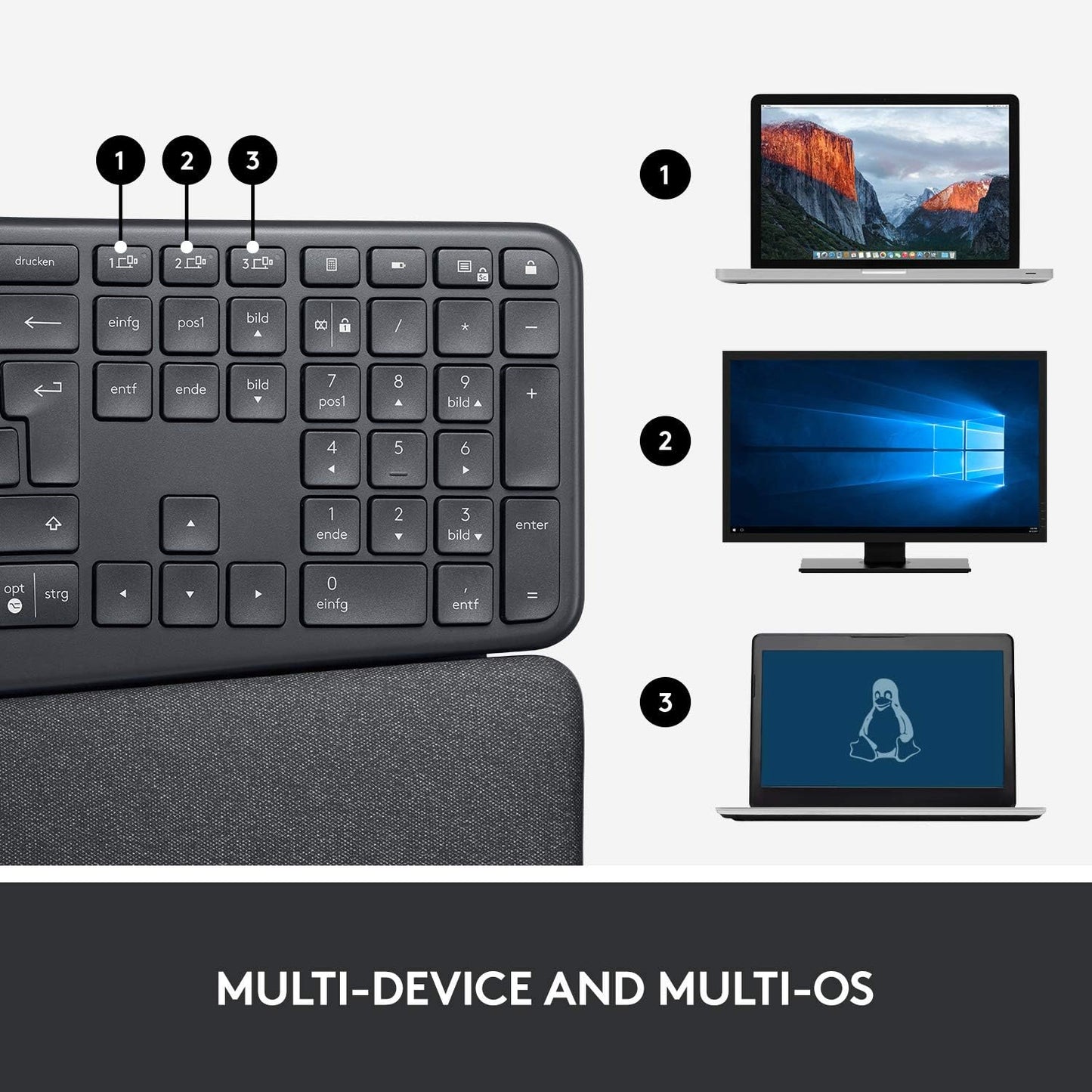 Logitech ERGO K860 Wireless Ergonomic Keyboard