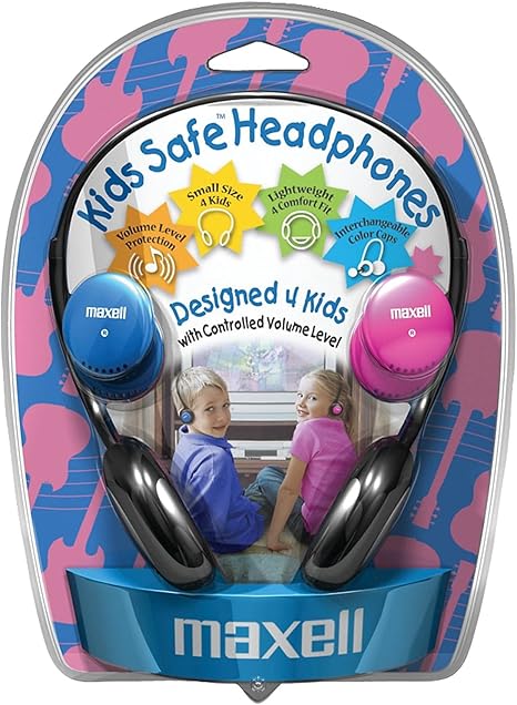 Maxell 190338 Headphones Volume Protection 30mm Driver Comfortable Kids
