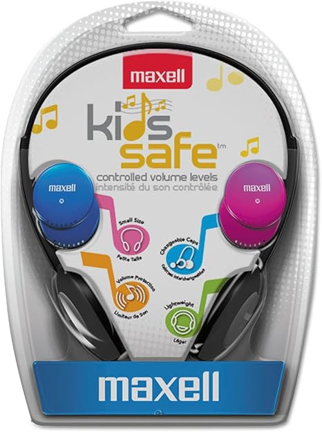 Maxell 190338 Headphones Volume Protection 30mm Driver Comfortable Kids