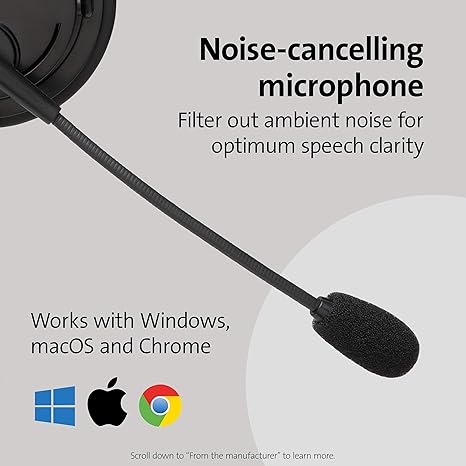 Kensington USB-A Headset with Microphone K97601WW
