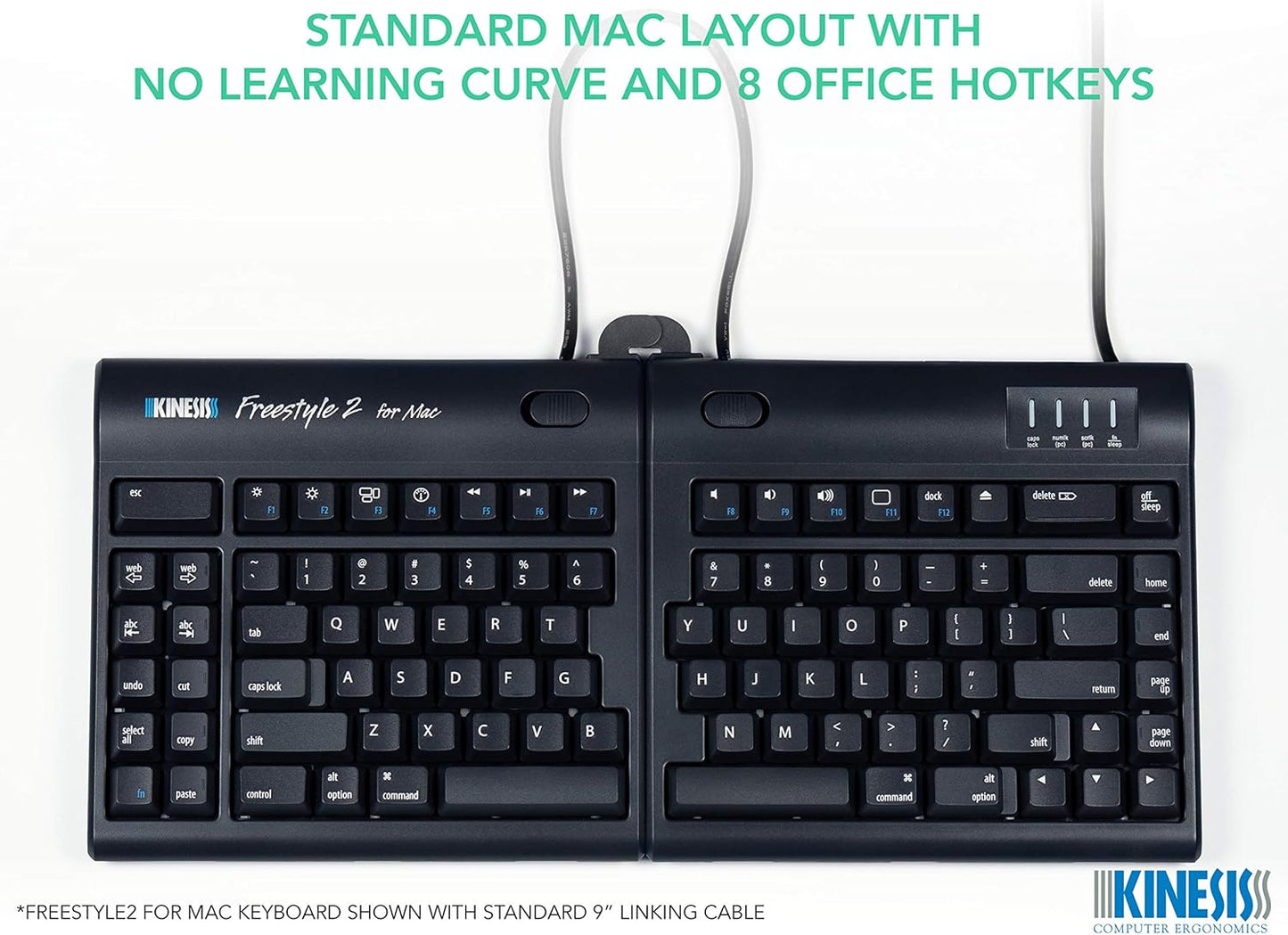 Freestyle2 ergonomic keyboard for Mac - KB800HMB-US