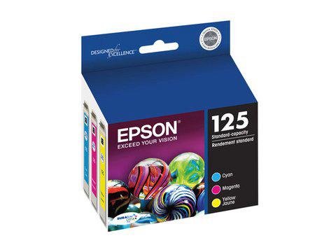 Epson 125 Standard-Capacity Color Ink Cartridge Multi-Pack (Cyan, Magenta