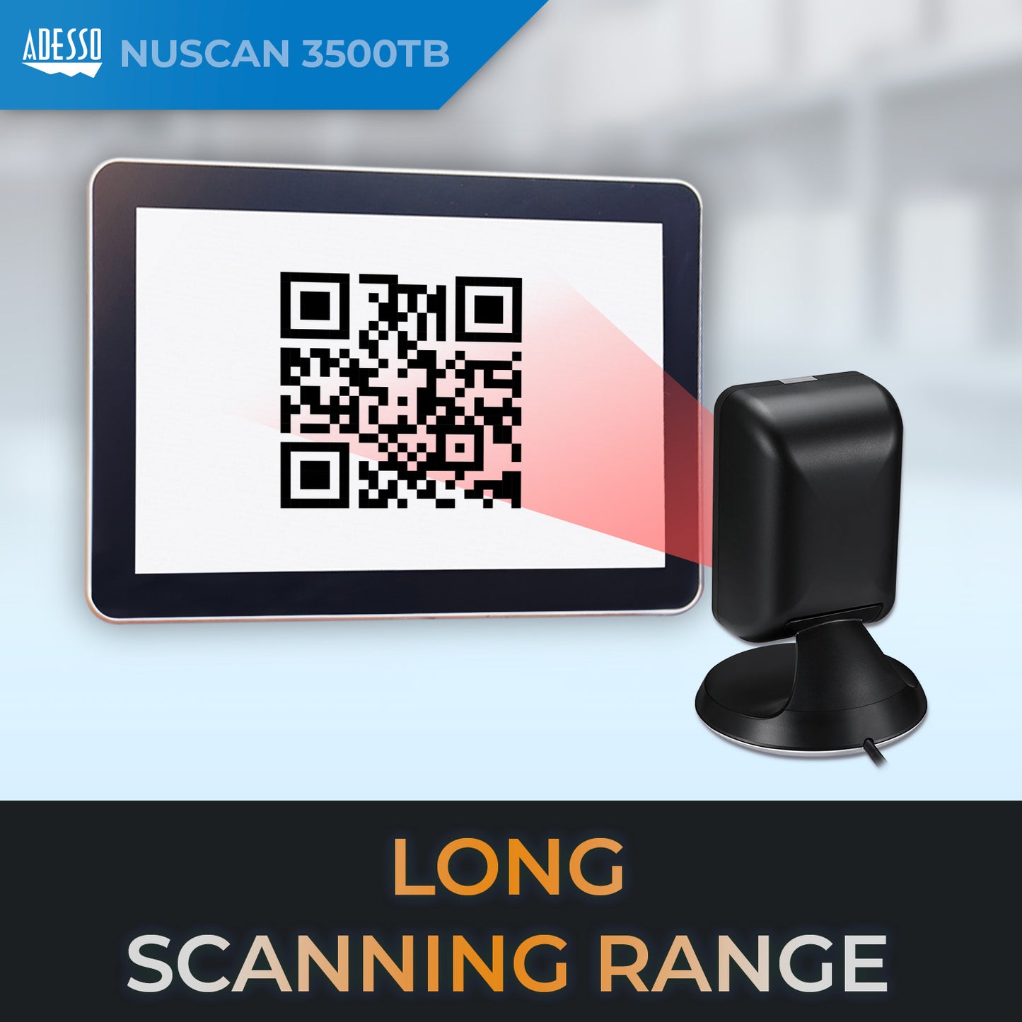 2D Desktop Hand-free Barcode Scanner (USB)