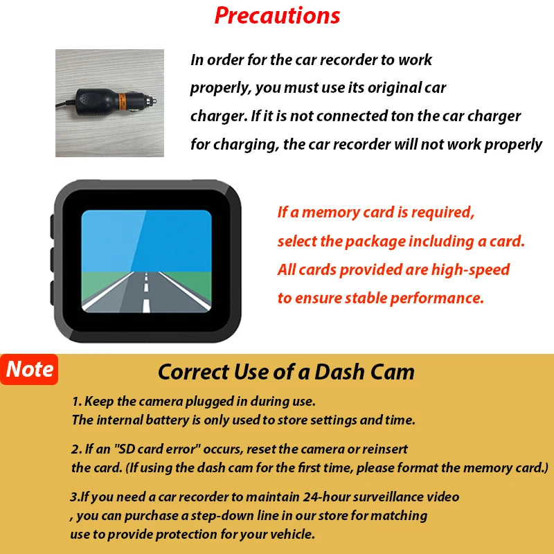 1080P Dual Dash Cam for Cars – Front & Interior Camera with IR Night Vision, Wide Angle, Loop Recording, Car DVR Dashboard Camera