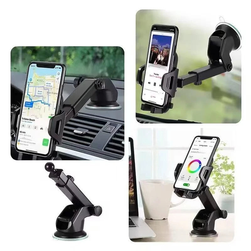 360° Rotating Car Phone Holder – Strong Suction Cup Mount for iPhone, Samsung, Xiaomi, Huawei & More