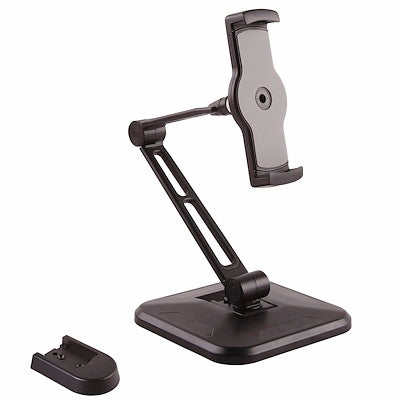 Adjustable Tablet Stand with Arm - Pivoting - Wall-Mountable