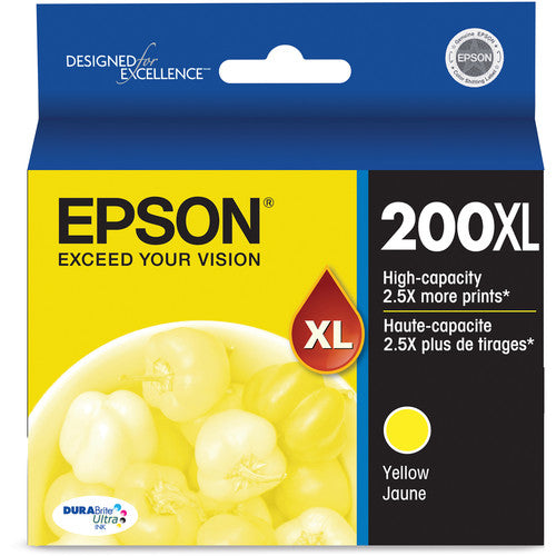 Epson 200XL DURABright High-Capacity Yellow Ink Cartridge