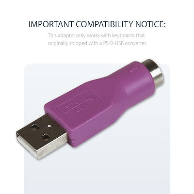 PS/2 Keyboard to USB Adapter - F/M