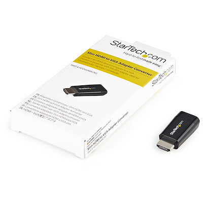 StarTech.com HD2VGAE2 HDMI to VGA Adapter - 1080p