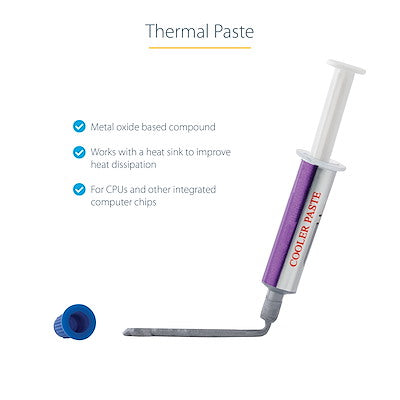 Thermal Paste, Metal Oxide Compound, Re-sealable Syringe (1.5g)