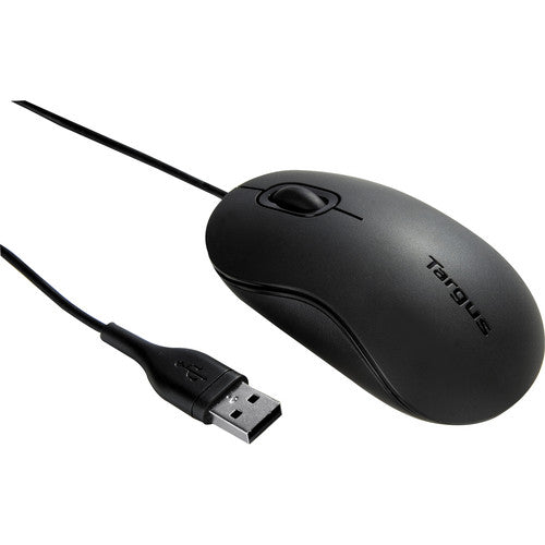 Targus 3-Button USB Full-Size Optical Mouse (Matte Black)